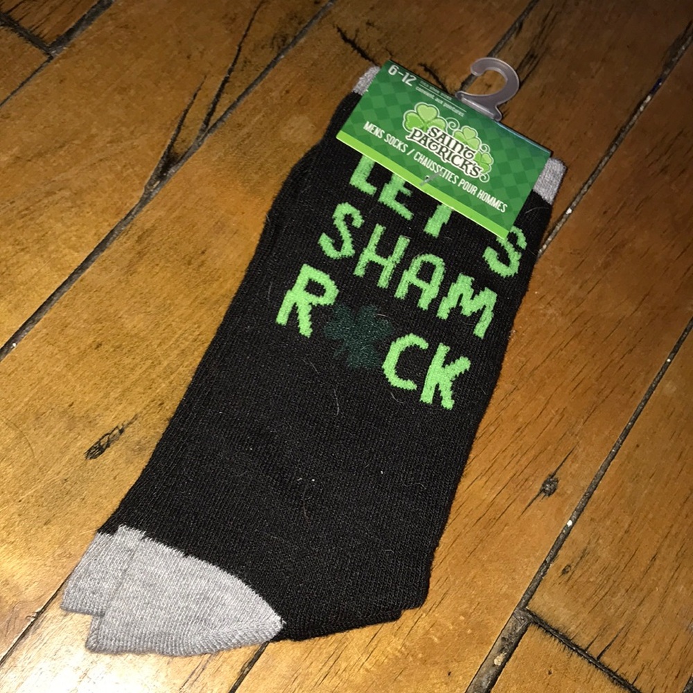 Shamrock Black and Gray Socks by